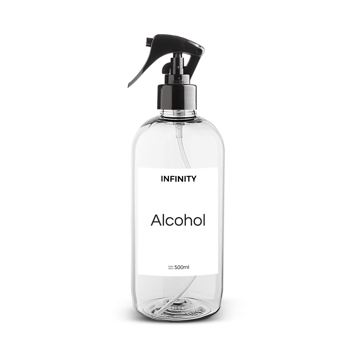 Envase Plástico Alcohol 500ml Spray