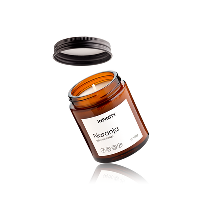 Vela Natural — Naranja